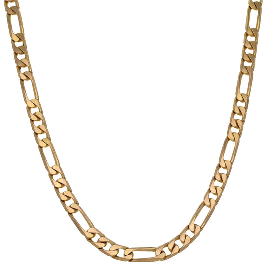 9ct Gold Figaro Chain 18"
