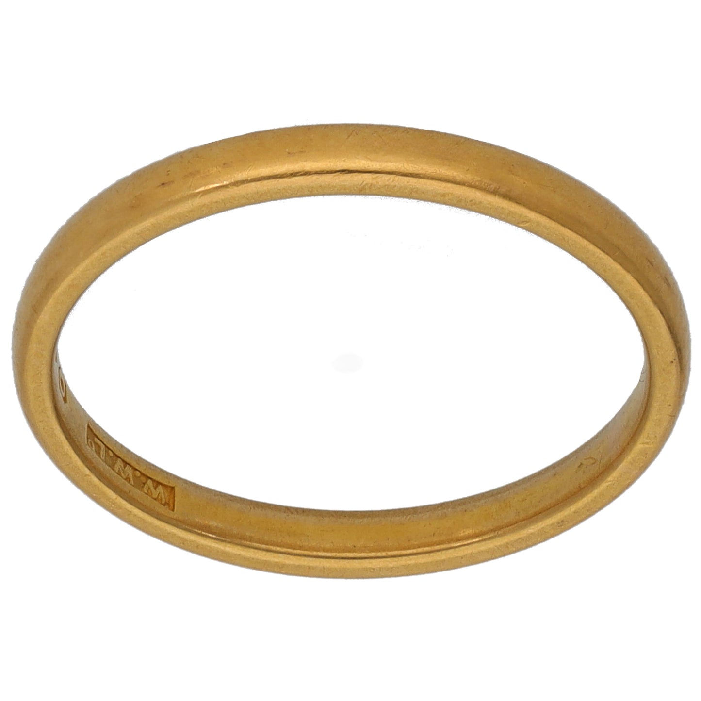 22ct Gold Plain Wedding Ring Size O