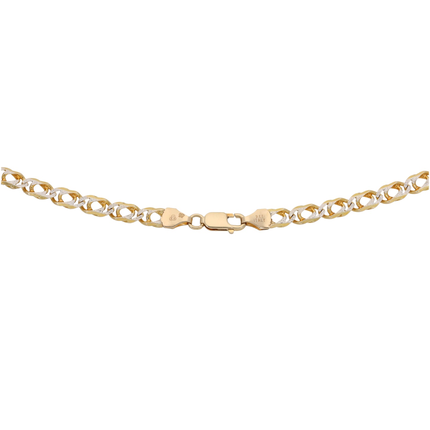 9ct Bi-Colour Gold Other Chain 18"