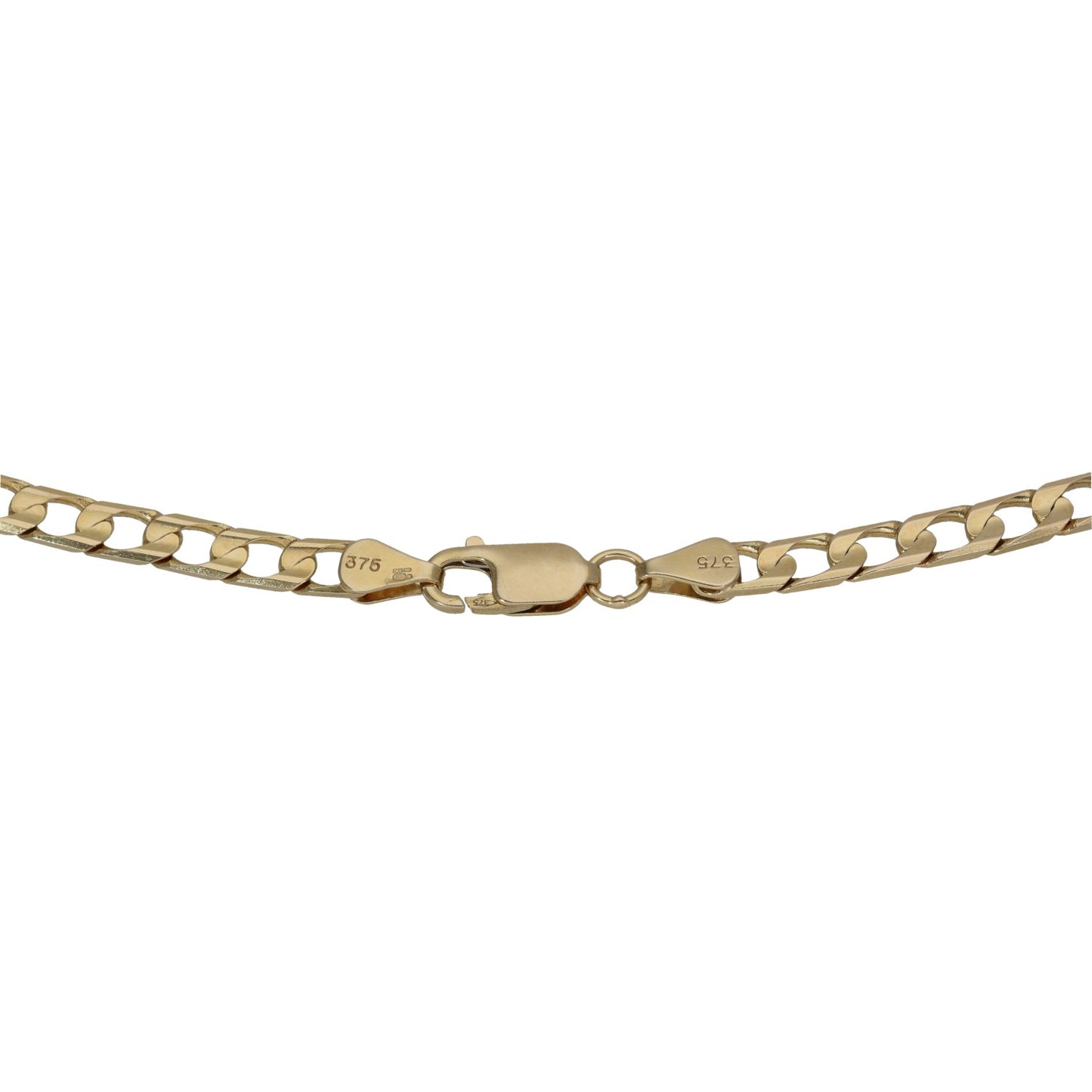 9ct Gold Curb Chain 18"