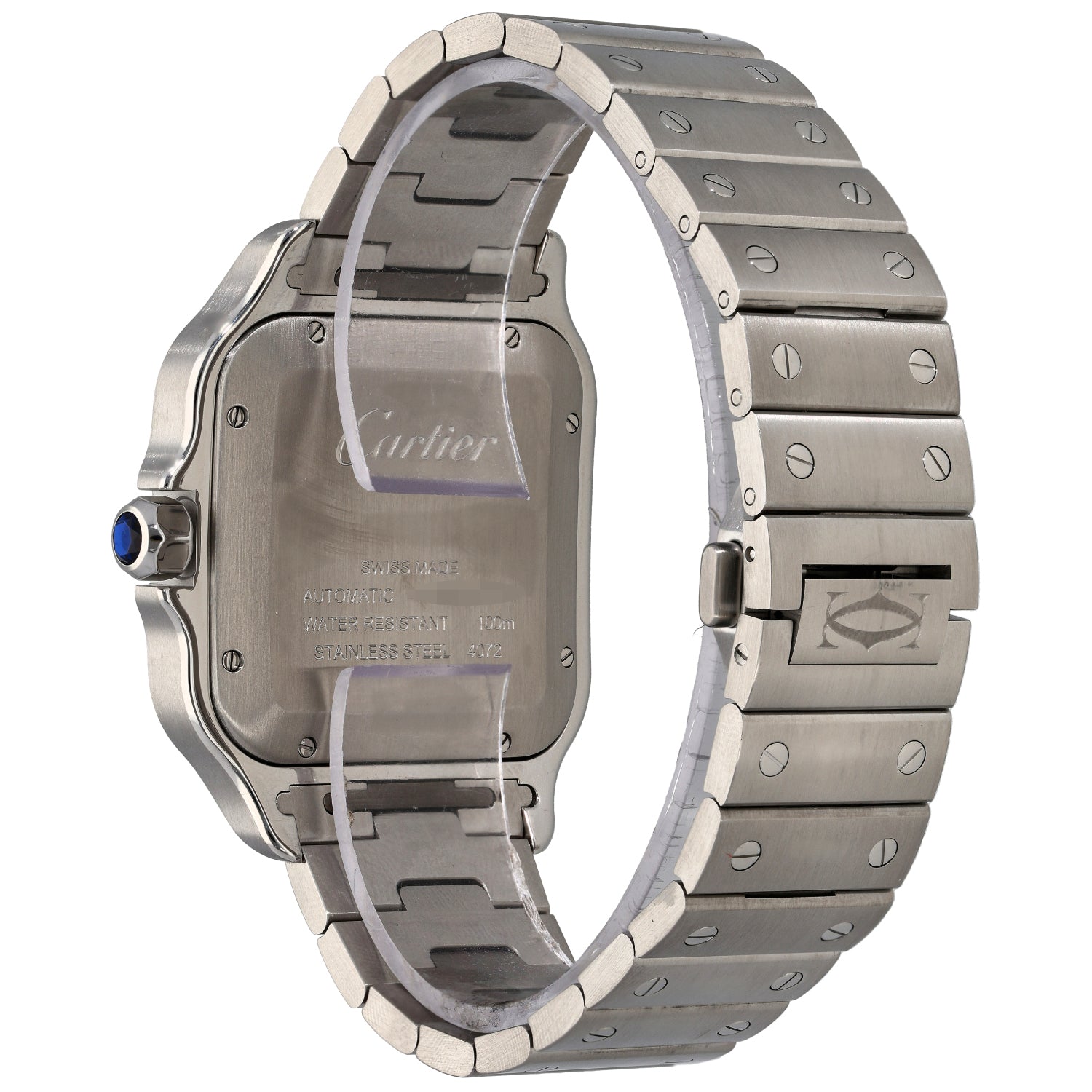 Cartier Santos 4072 Stainless Steel Watch H&T