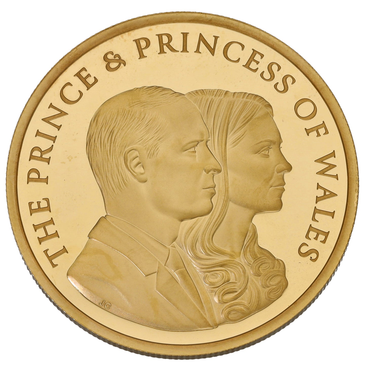 22ct Gold The Prince & Princess Of Wales Five Pounds Coin 2023