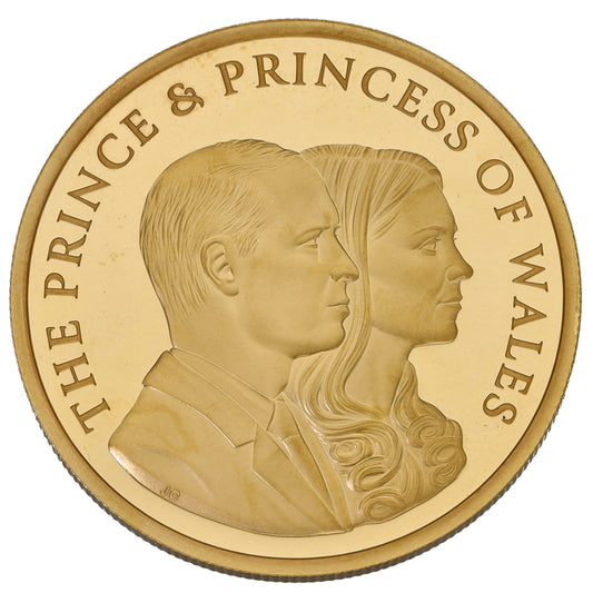 22ct Gold The Prince & Princess Of Wales Five Pounds Coin 2023