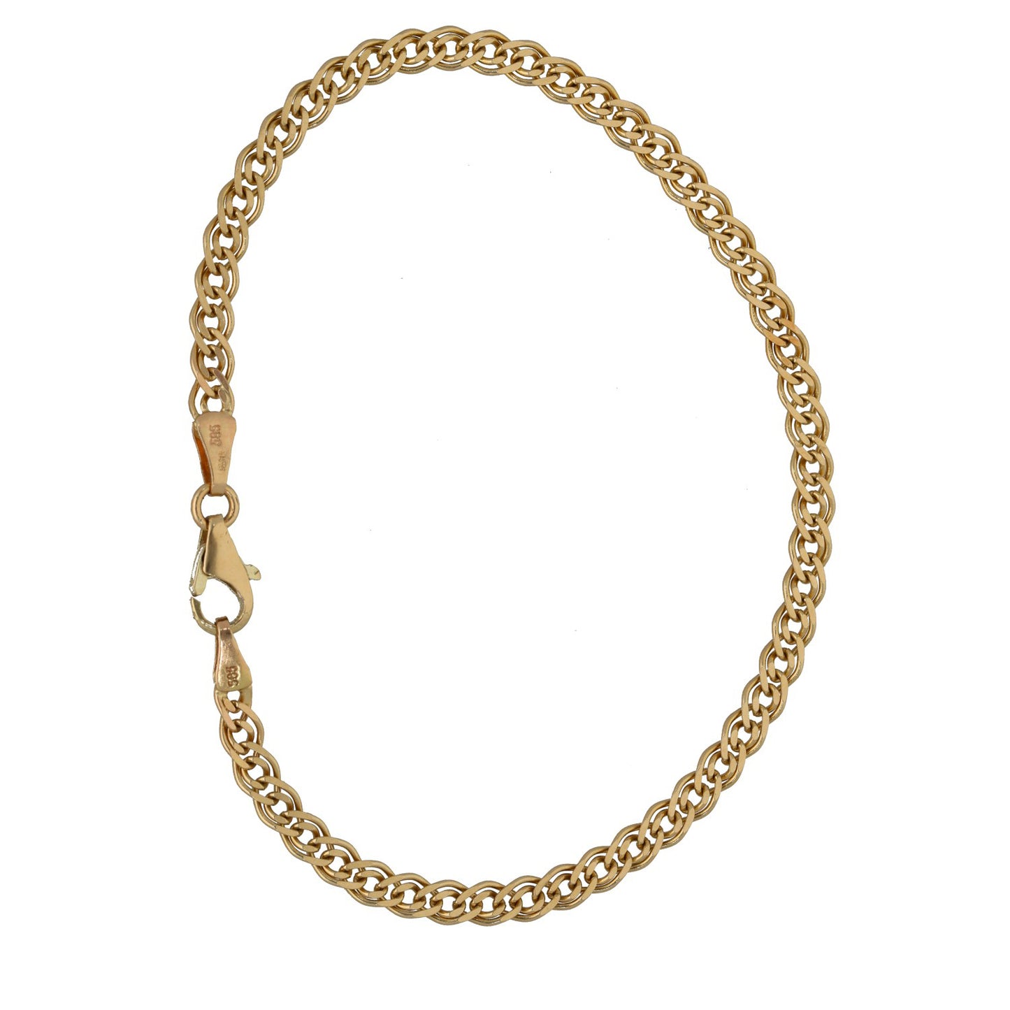 14ct Gold Double Curb Bracelet