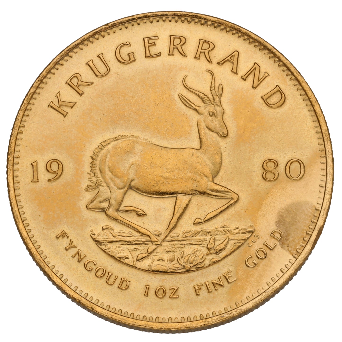22ct Gold 1 OZ Krugerrand Coin 1980