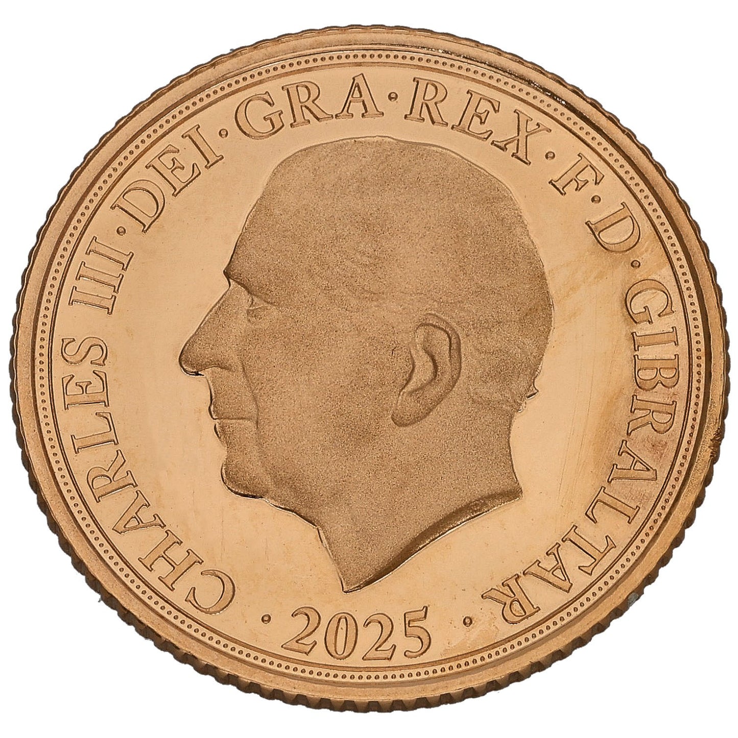 22ct Gold King Charles III Half Sovereign Coin 2025