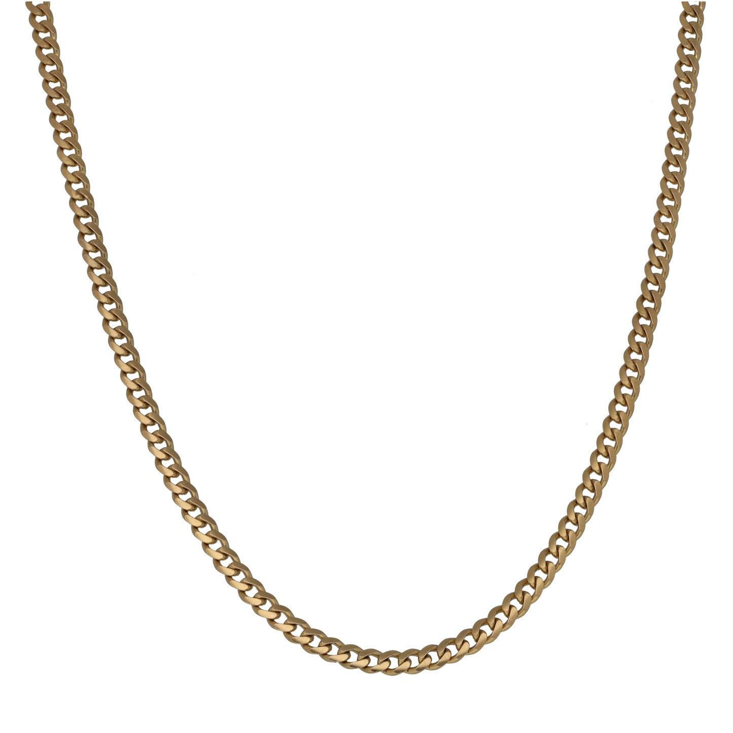 9ct Gold Curb Chain 16"