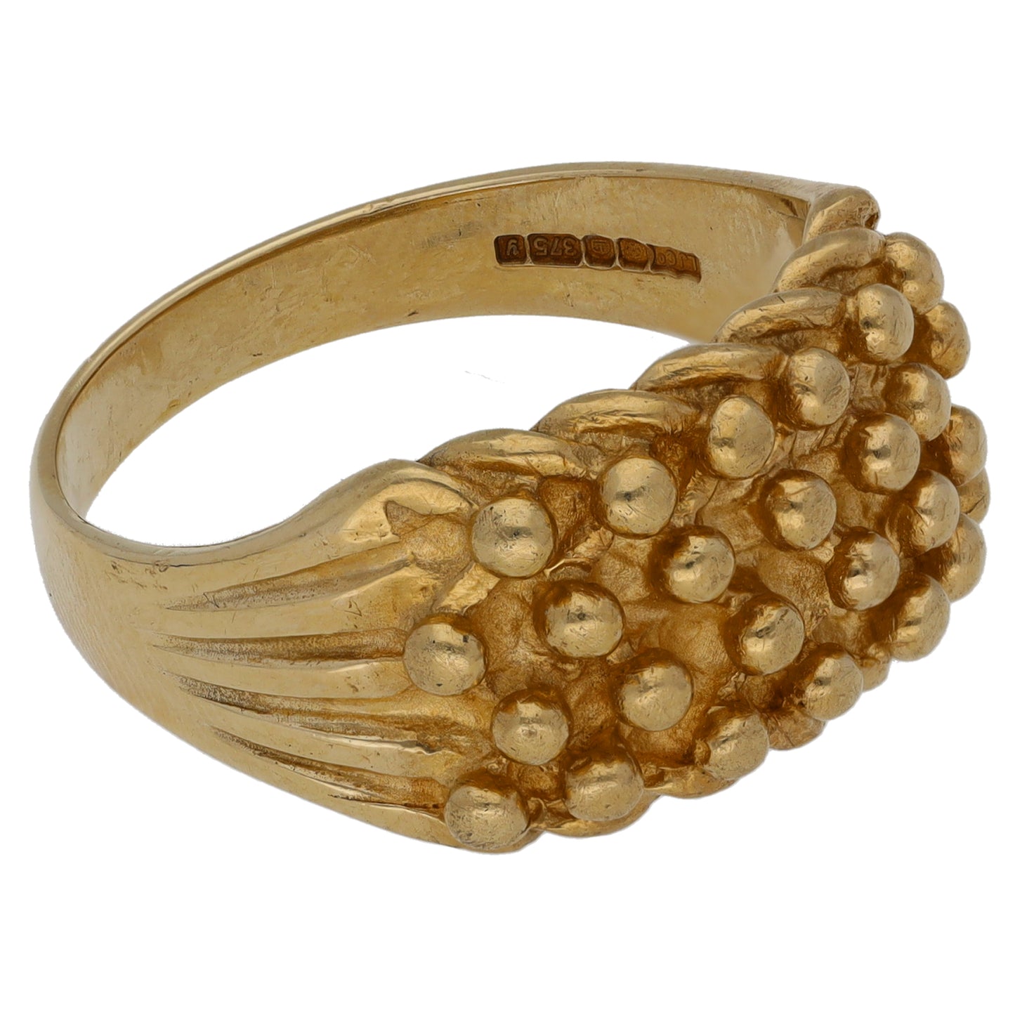 9ct Gold Keeper Ring Size T