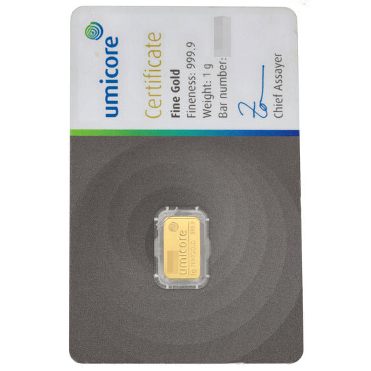 24ct 1g Gold Bar