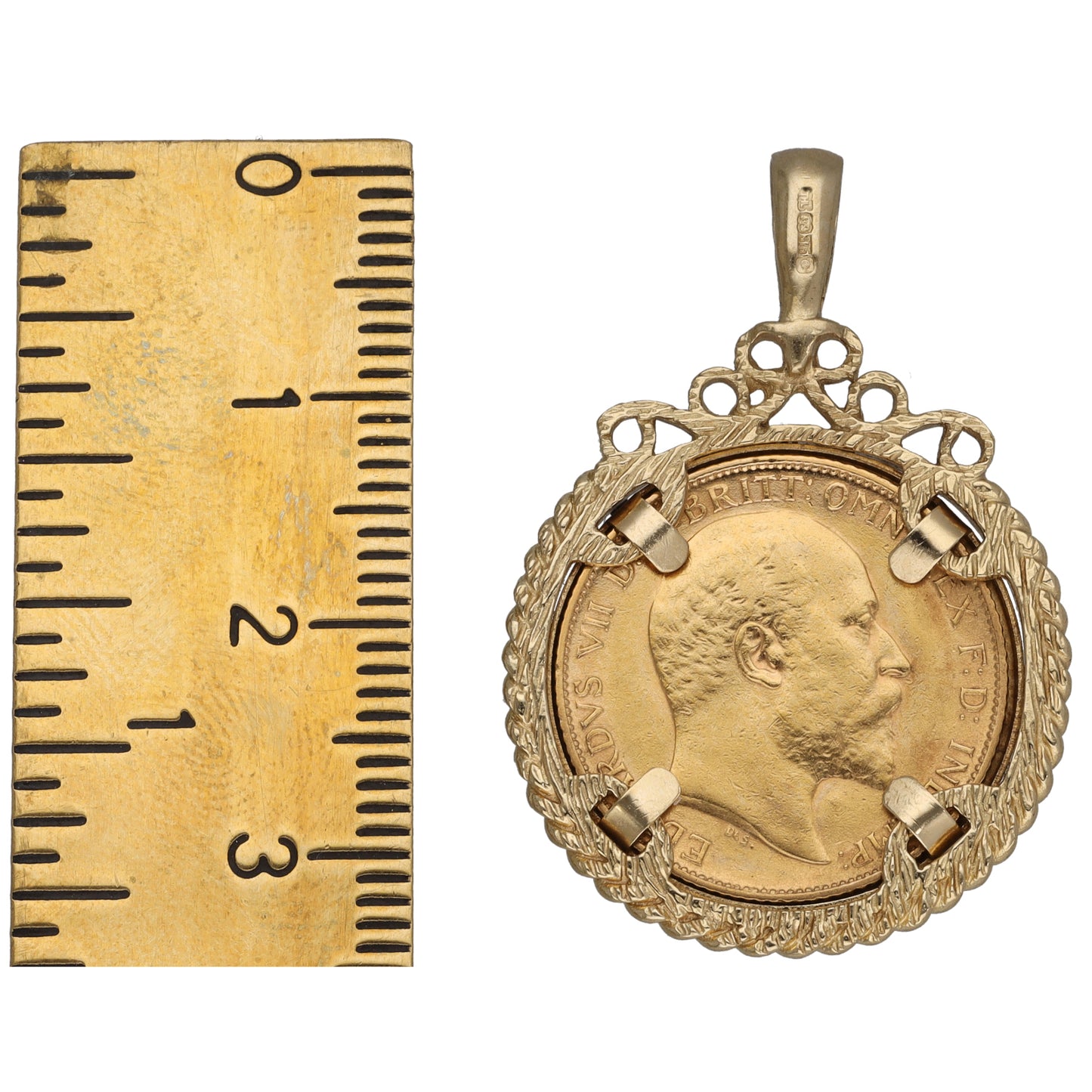 9ct Gold Half Sovereign Coin Pendant