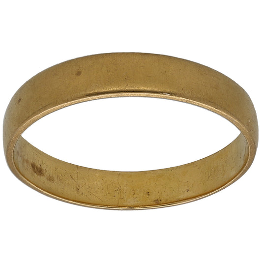 22ct Gold Plain Wedding Ring Size R