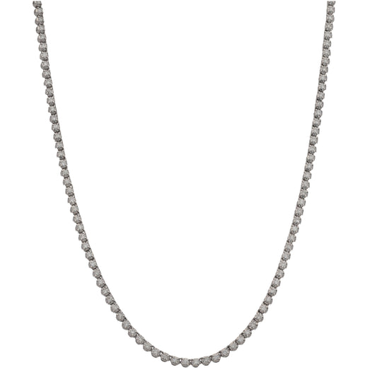 9ct White Gold 3.30ct Diamond Fancy Necklace 20"