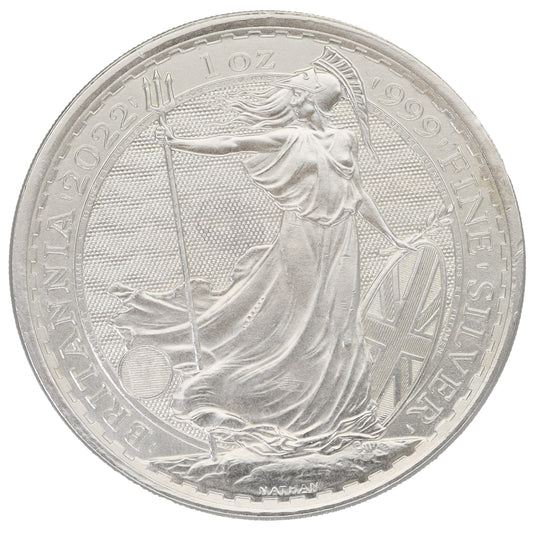 Fine Silver Queen Elizabeth II 1 OZ Britannia Coin 2022