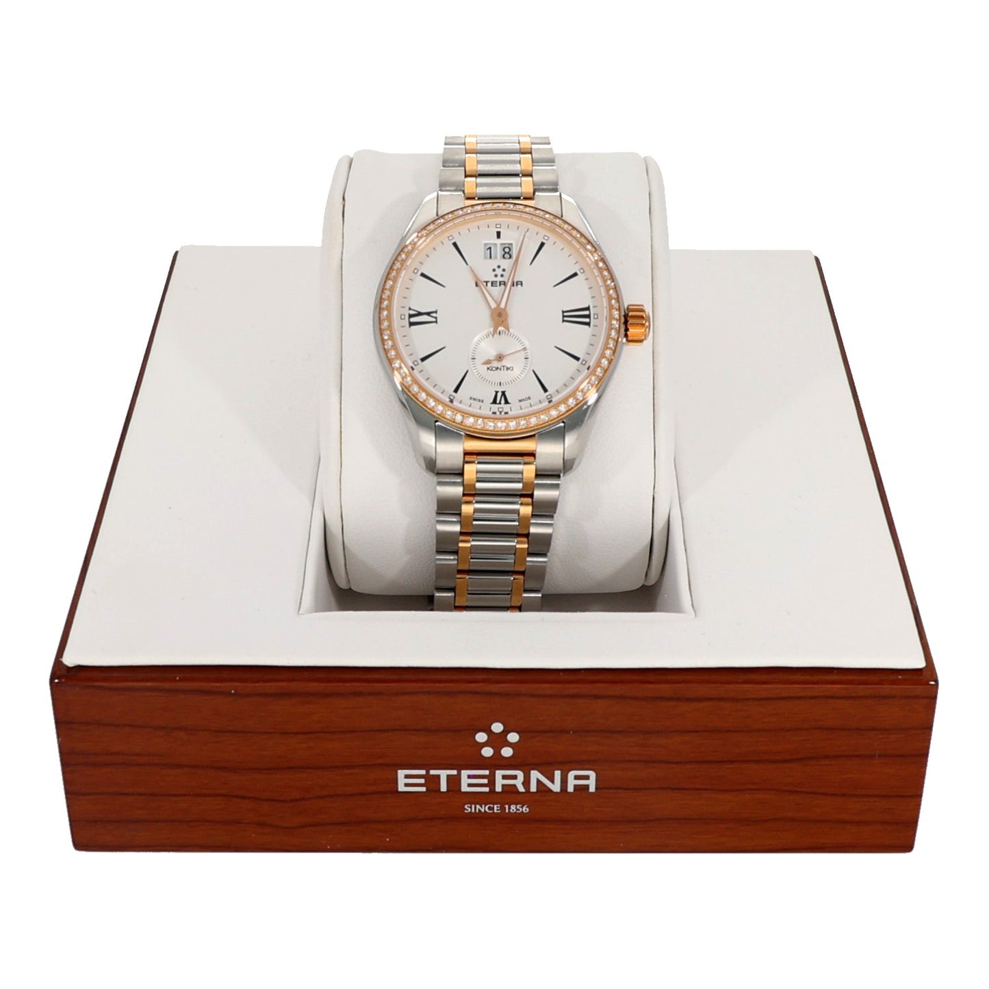 Eterna Knotiki 1270.55, Bi-Colour, White Dial, Box Image