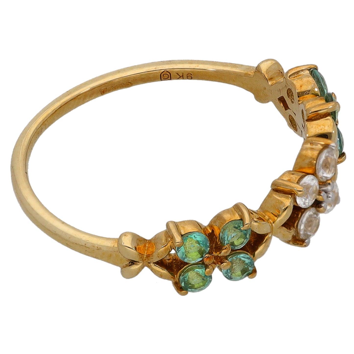 9ct Gold Imitation Dress/Cocktail Ring Size L