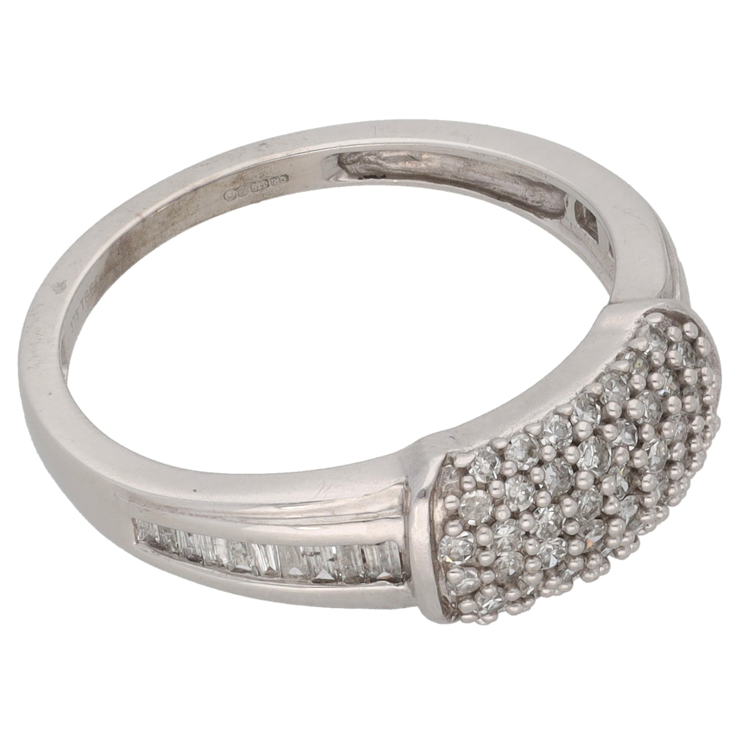 9ct Gold 0.09ct Diamond Cluster Ring Size O