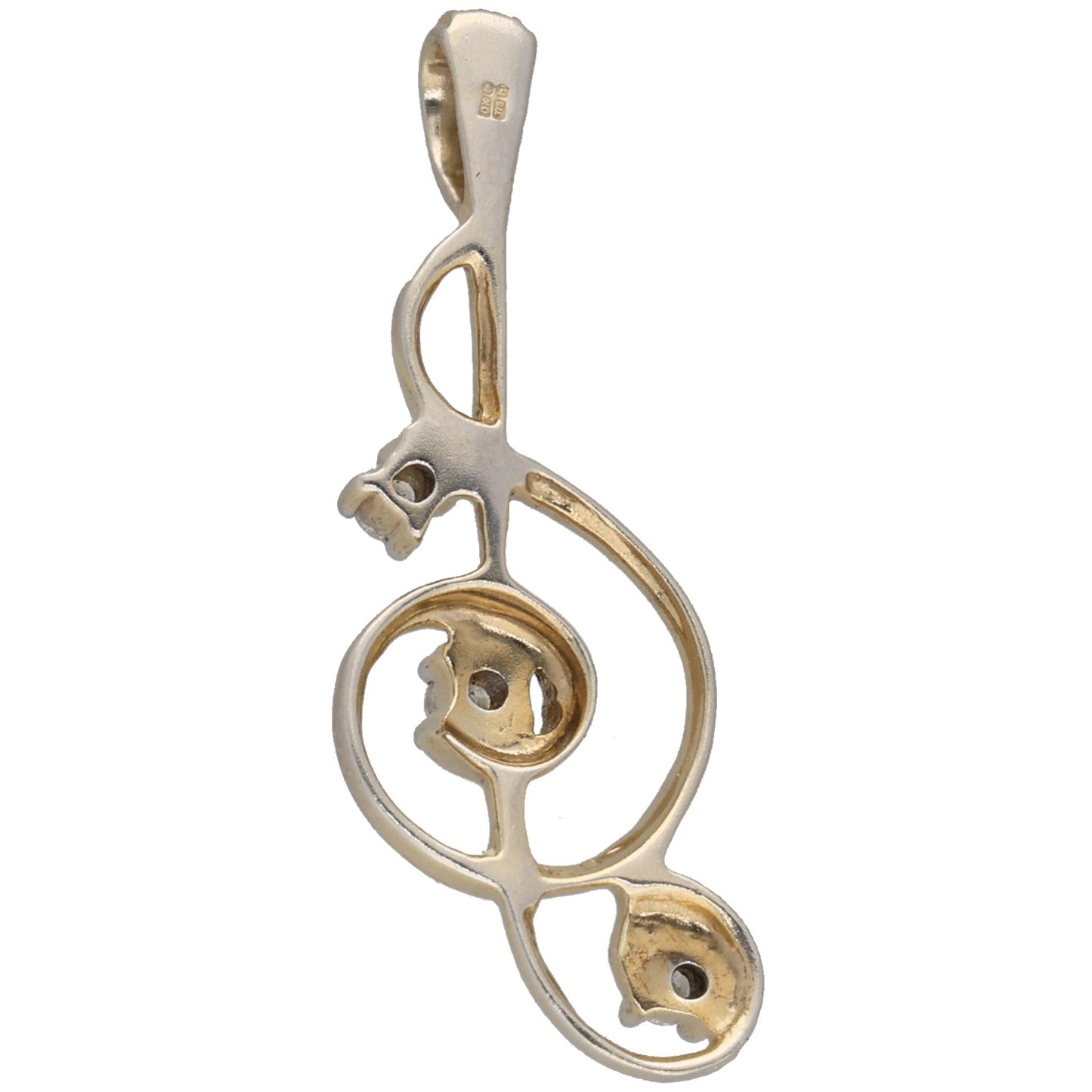 9ct Gold 0.09ct Diamond Alternative Pendant