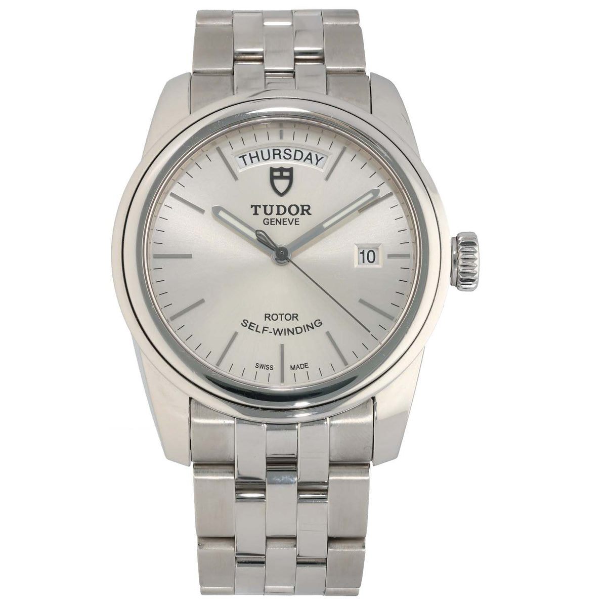 Tudor Glamour 56000 39mm Stainless Steel Watch