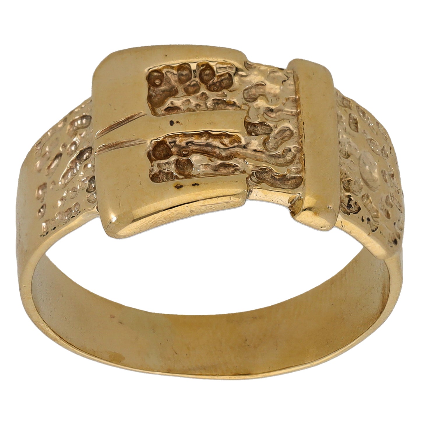 9ct Gold Buckle Ring Size W