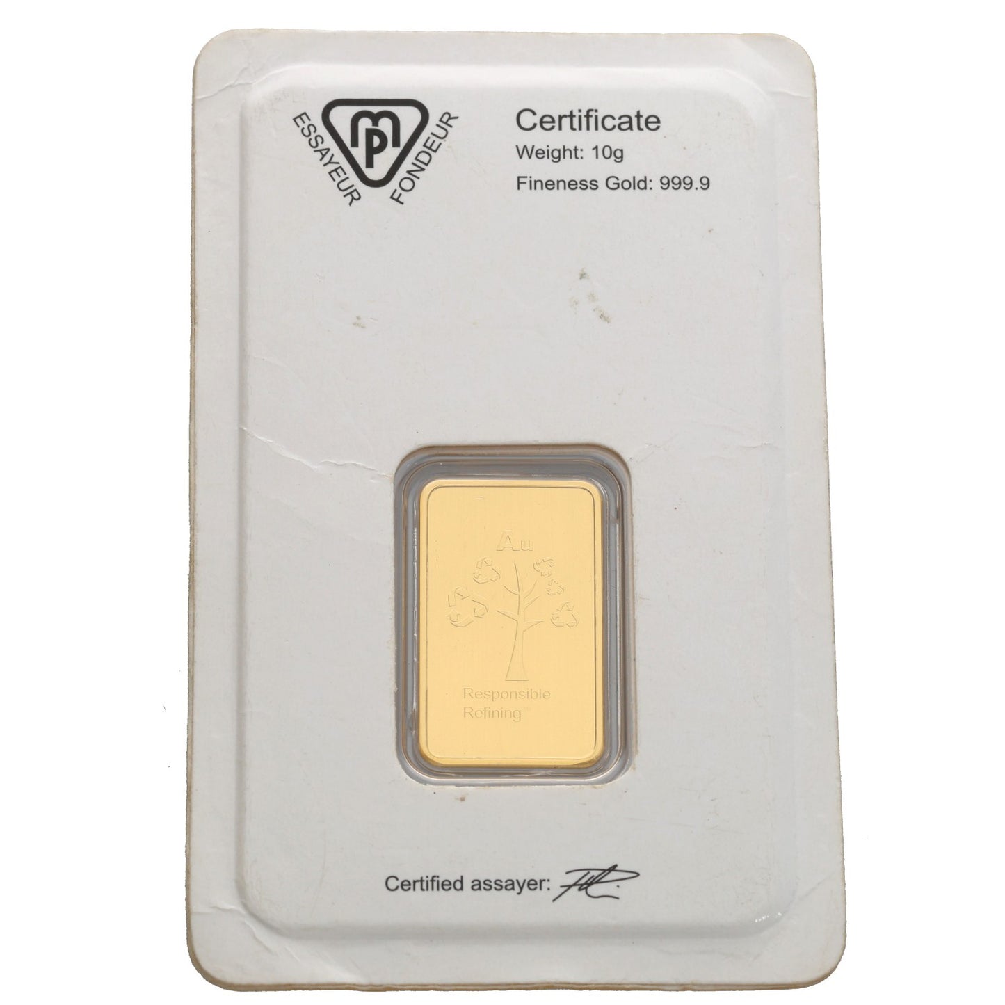 24ct 10g Gold Bar