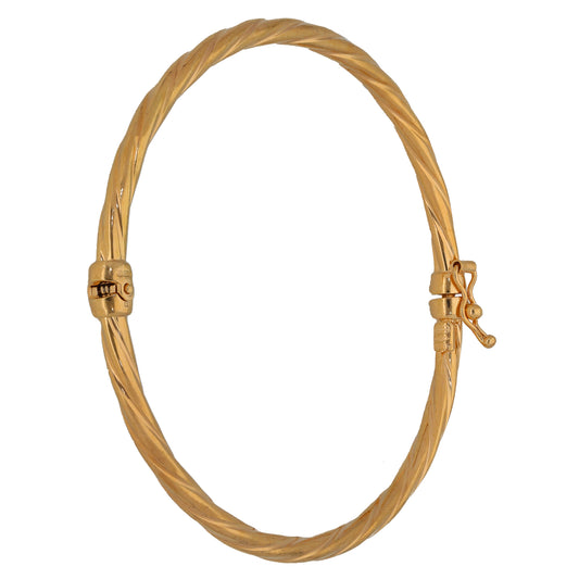 9ct Gold Hinged/Clasp Bangle