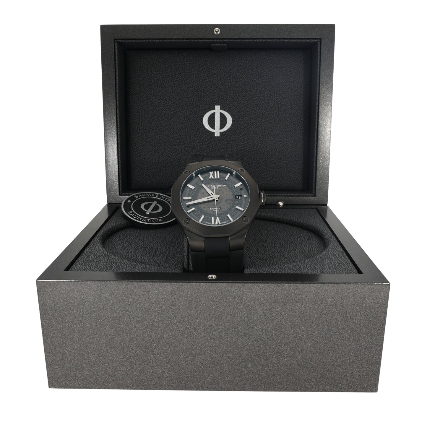 Baume Et Mercier Riviera M0A10617 42mm DLC Stainless Steel Watch