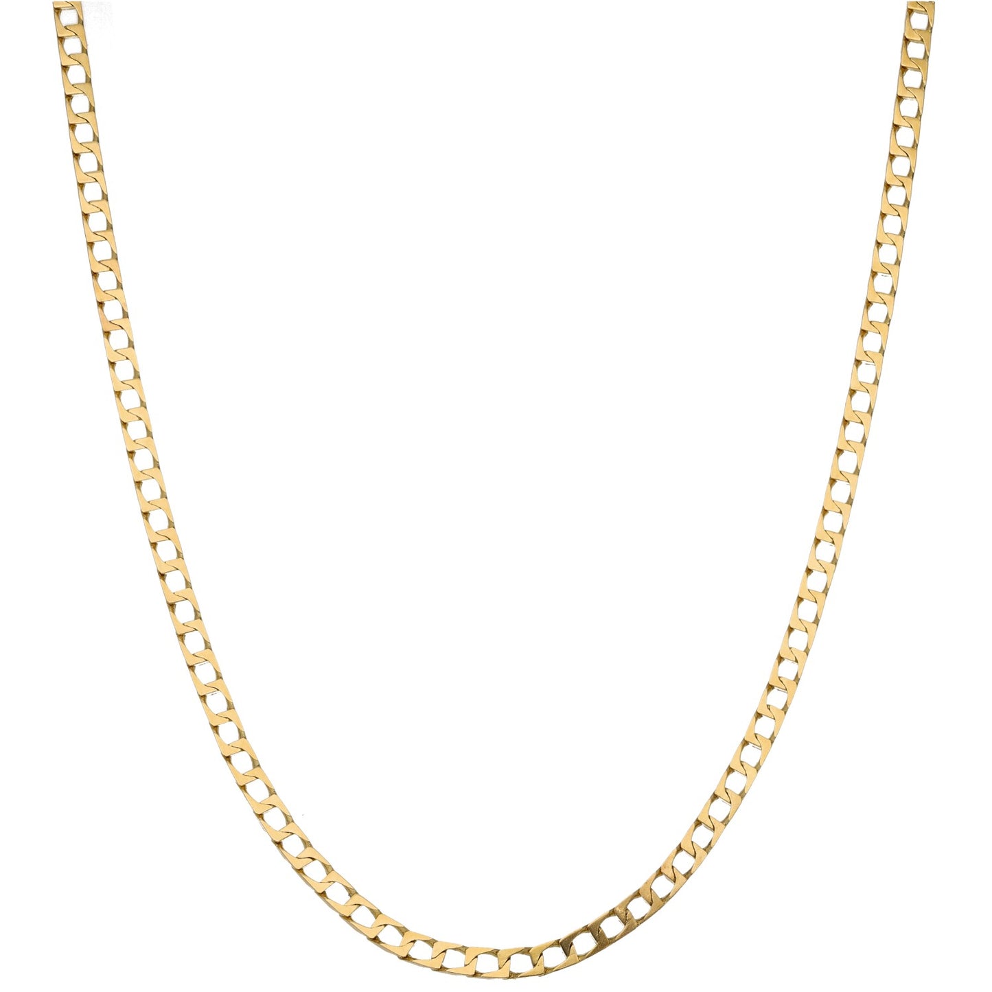 9ct Gold Curb Chain 22"