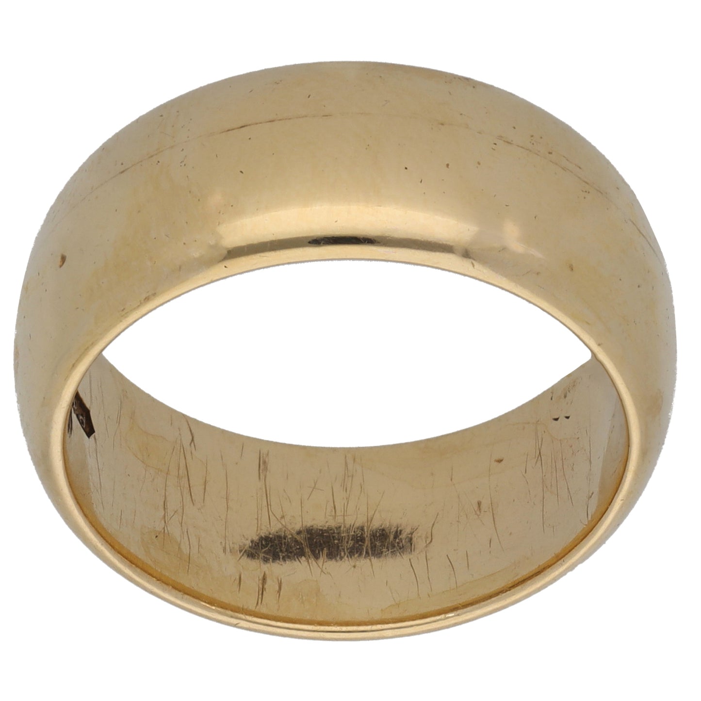 9ct Gold Plain Wedding Ring Size P