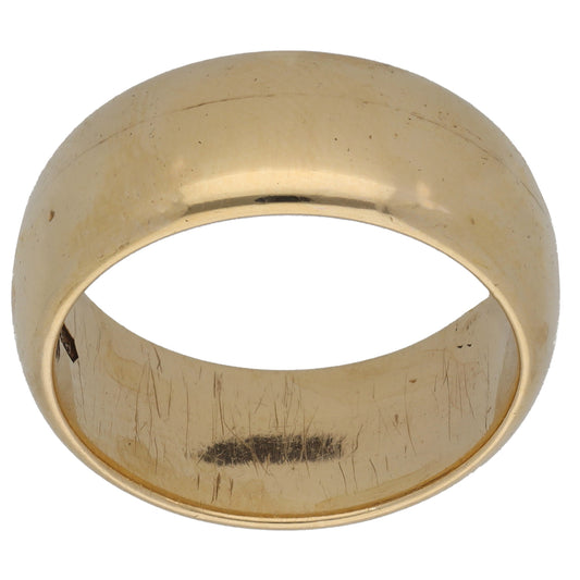 9ct Gold Plain Wedding Ring Size P