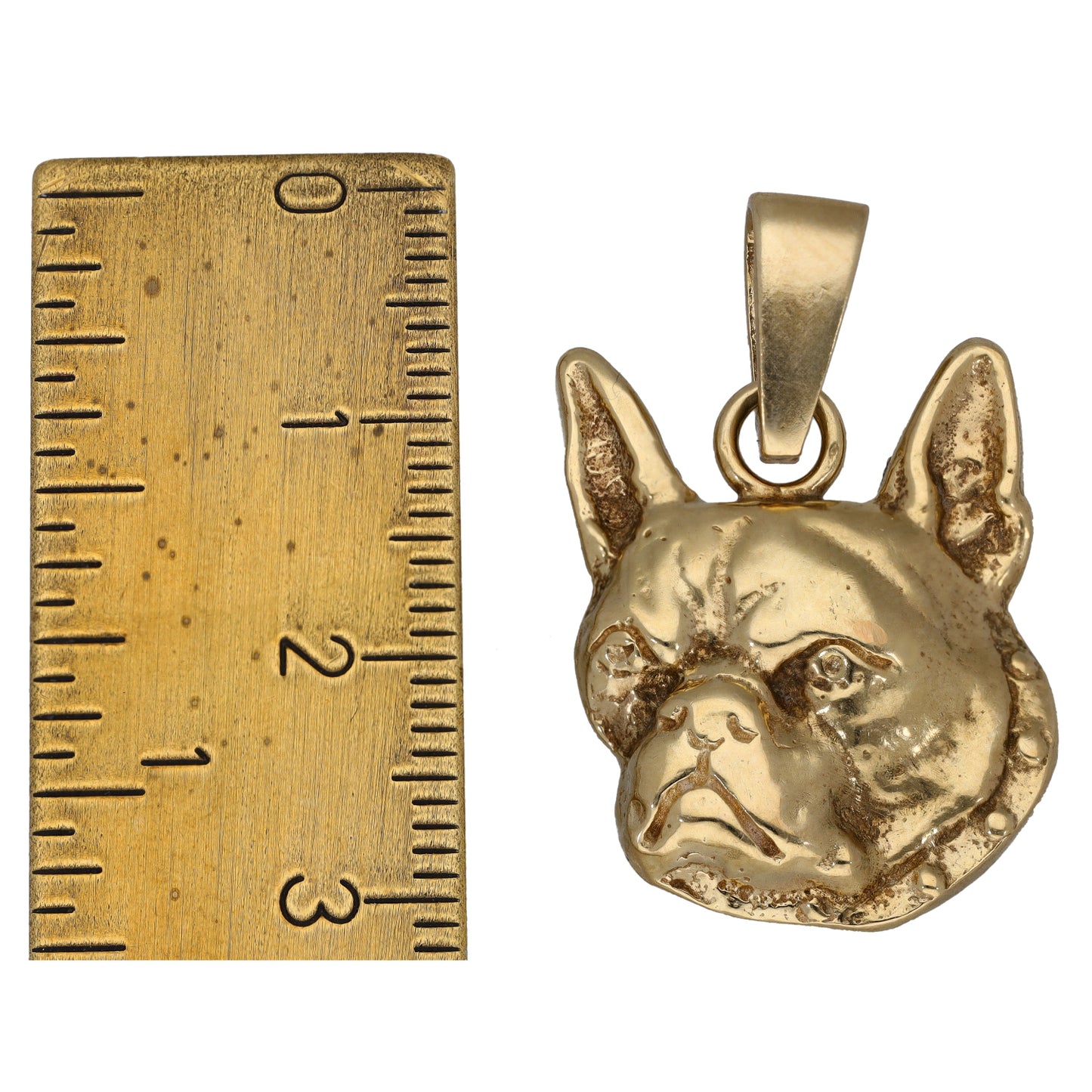9ct Gold Bulldog Pendant