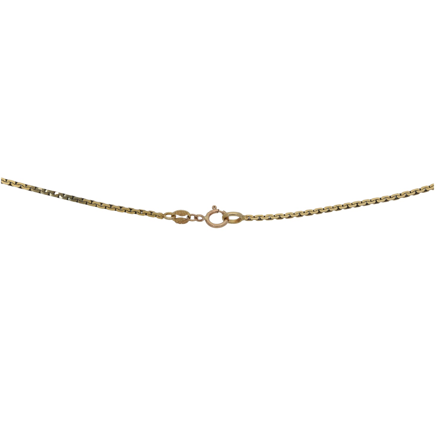9ct Gold 0.04ct Round Diamond Fancy Necklace 16"