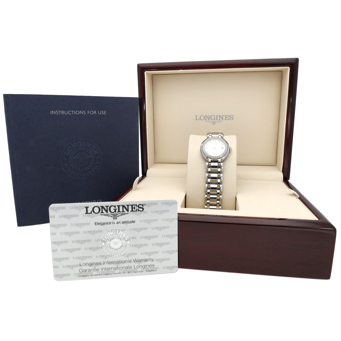 Longines PrimaLuna L8.110.0 26.5mm Stainless Steel Watch