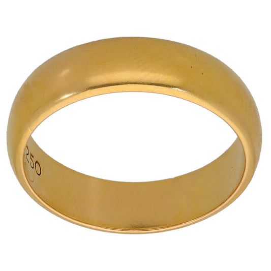 22ct Gold Plain Wedding Ring Size P