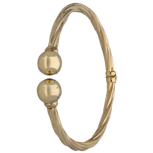 9ct Gold Hinged/Clasp Bangle
