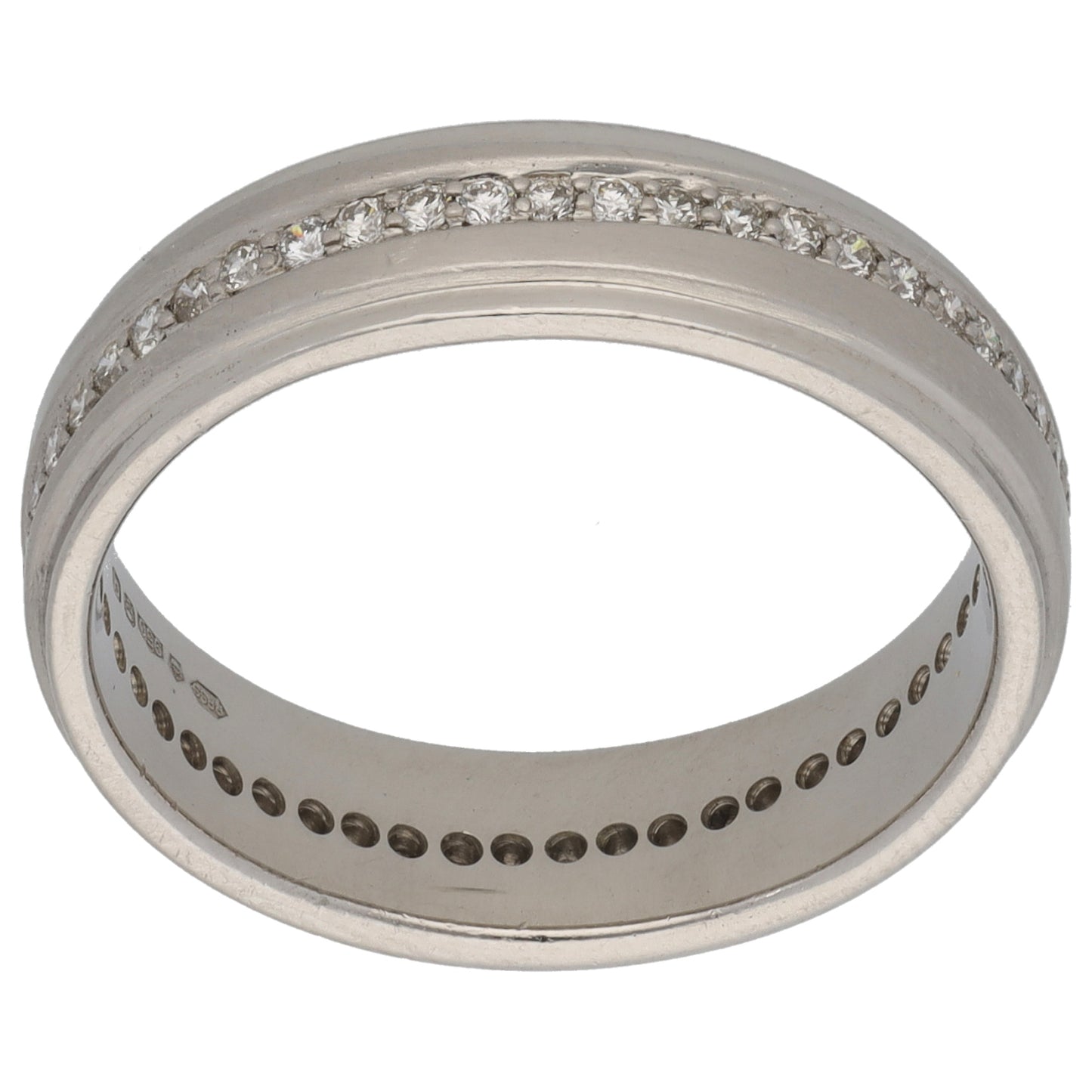 Platinum 0.56ct Diamond Eternity Ring Size T