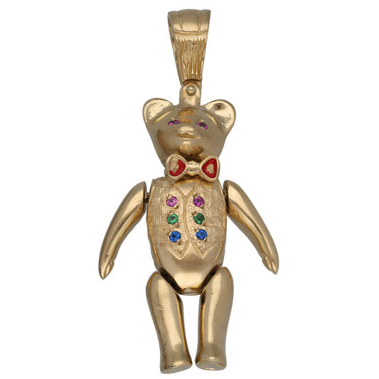 9ct Gold Imitation Teddy Bear Pendant