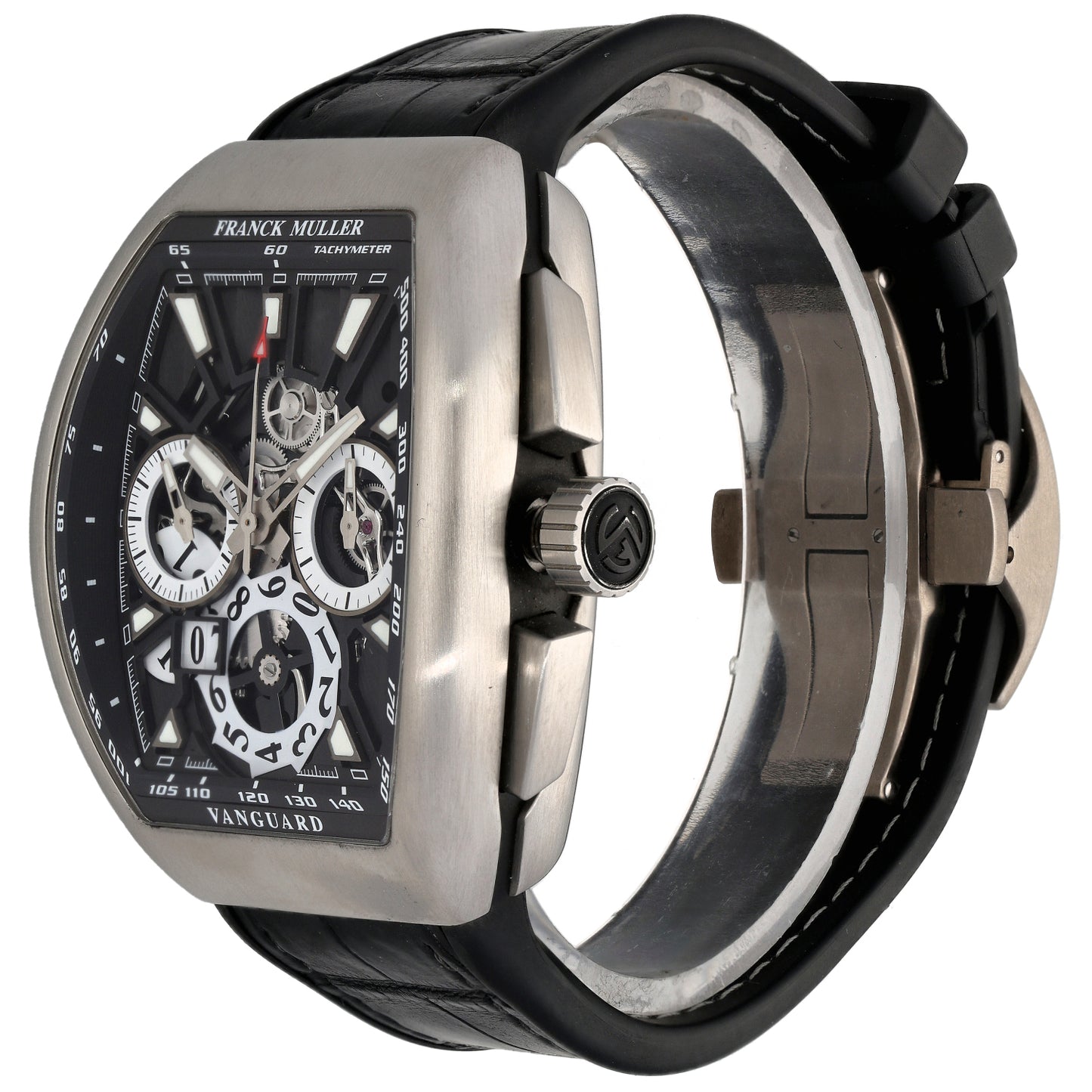 Franck Muller Vanguard V45 CC GD SQT AC BR NR 44mm Stainless Steel Watch