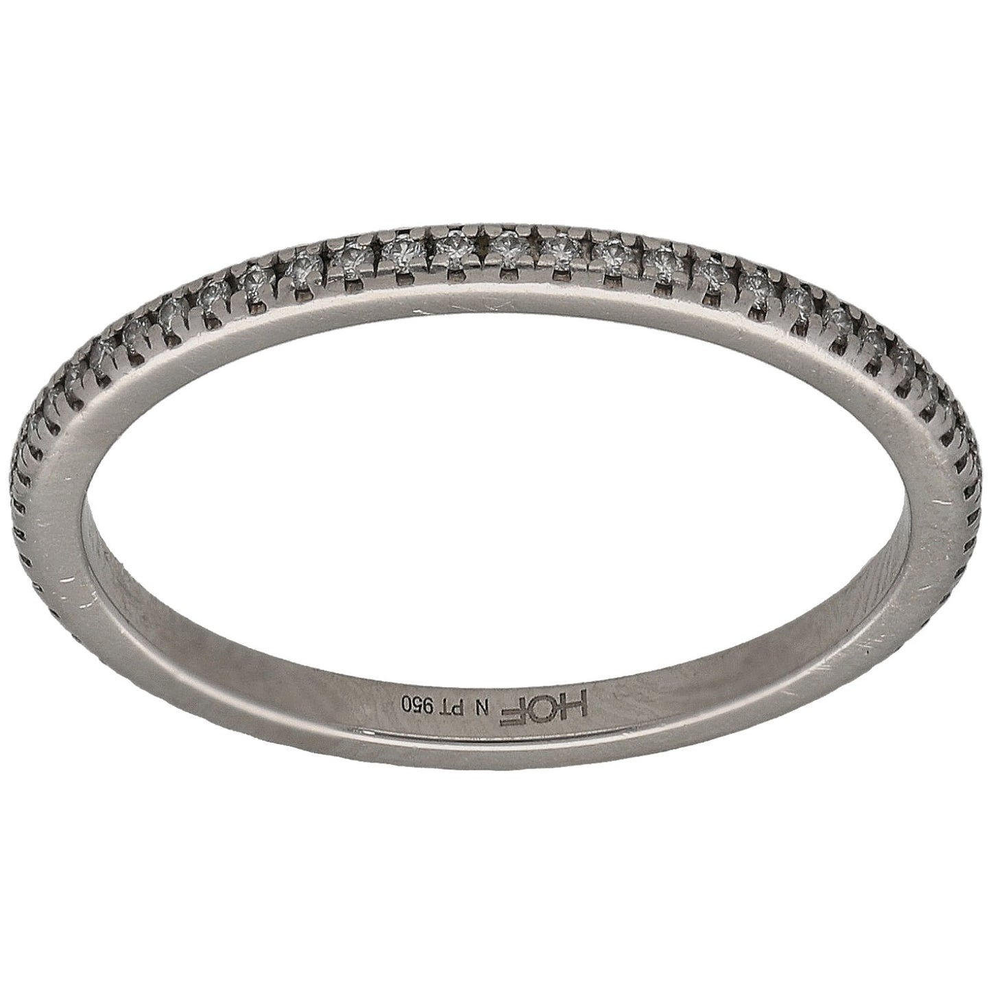 Platinum 0.29ct Diamond Eternity Ring Size P