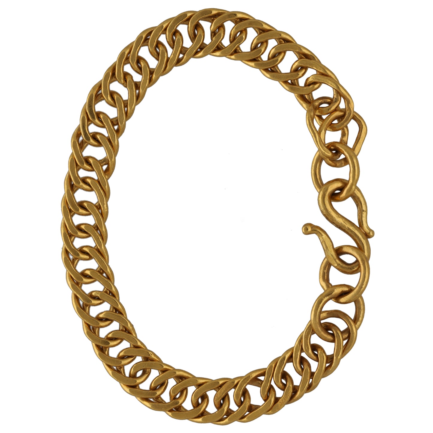 22ct Gold Double Curb Bracelet