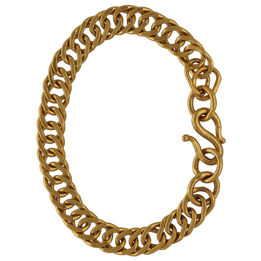 22ct Gold Double Curb Bracelet
