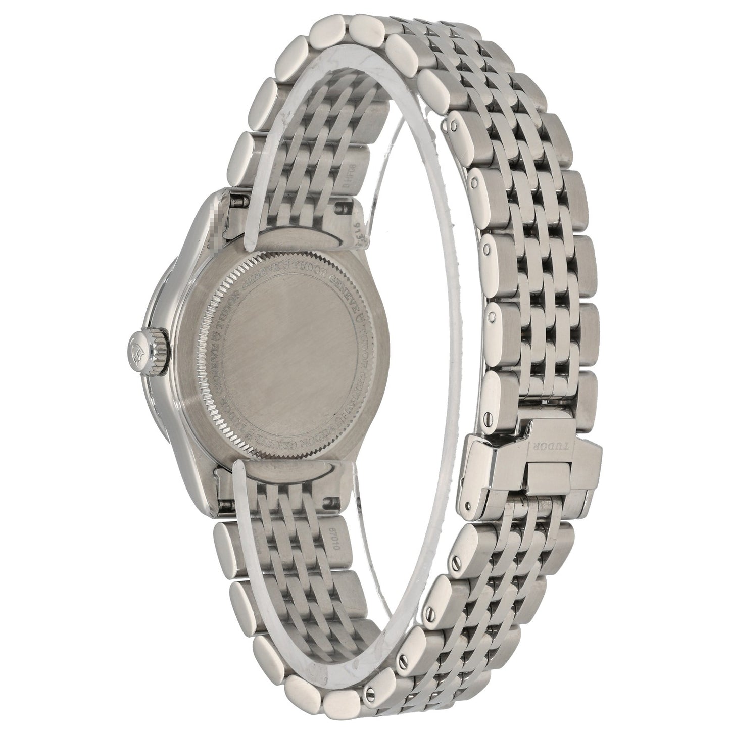Tudor 1926 91350 28mm case, silver dial with gold hour markers