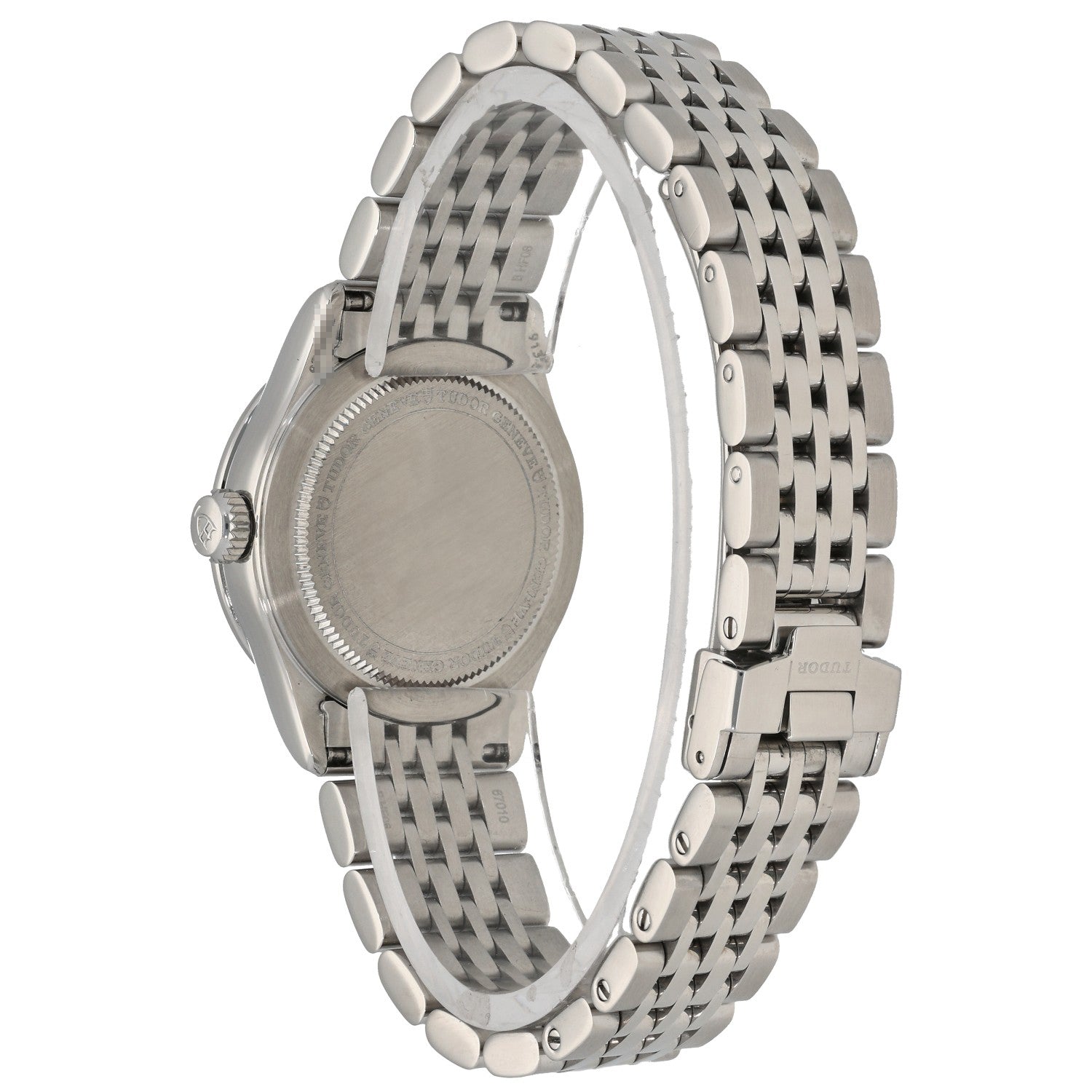 Tudor 1926 91350 28mm case, silver dial with gold hour markers