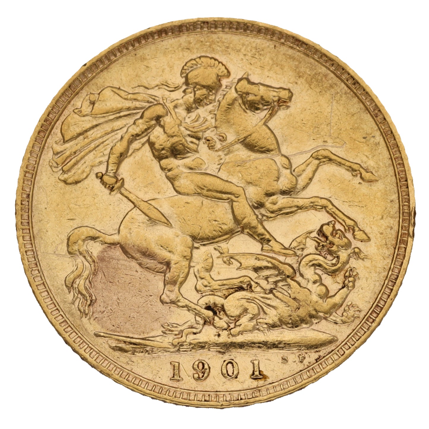 22ct Gold Queen Victoria Full Sovereign Coin 1901