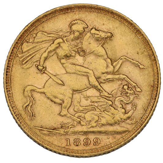 22ct Gold Queen Victoria Full Sovereign Coin 1899