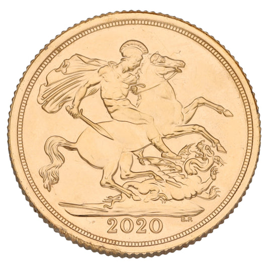 22ct Gold Queen Elizabeth II Full Sovereign Coin 2020