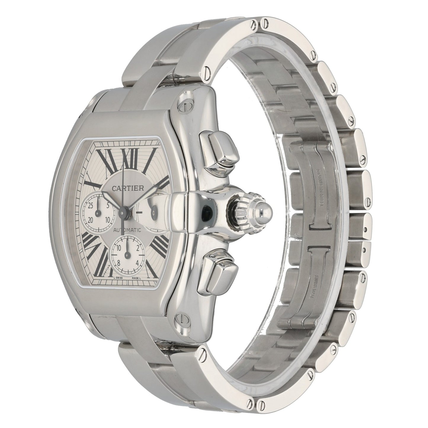 Cartier Roadster W62019X6 43mm Stainless Steel Watch