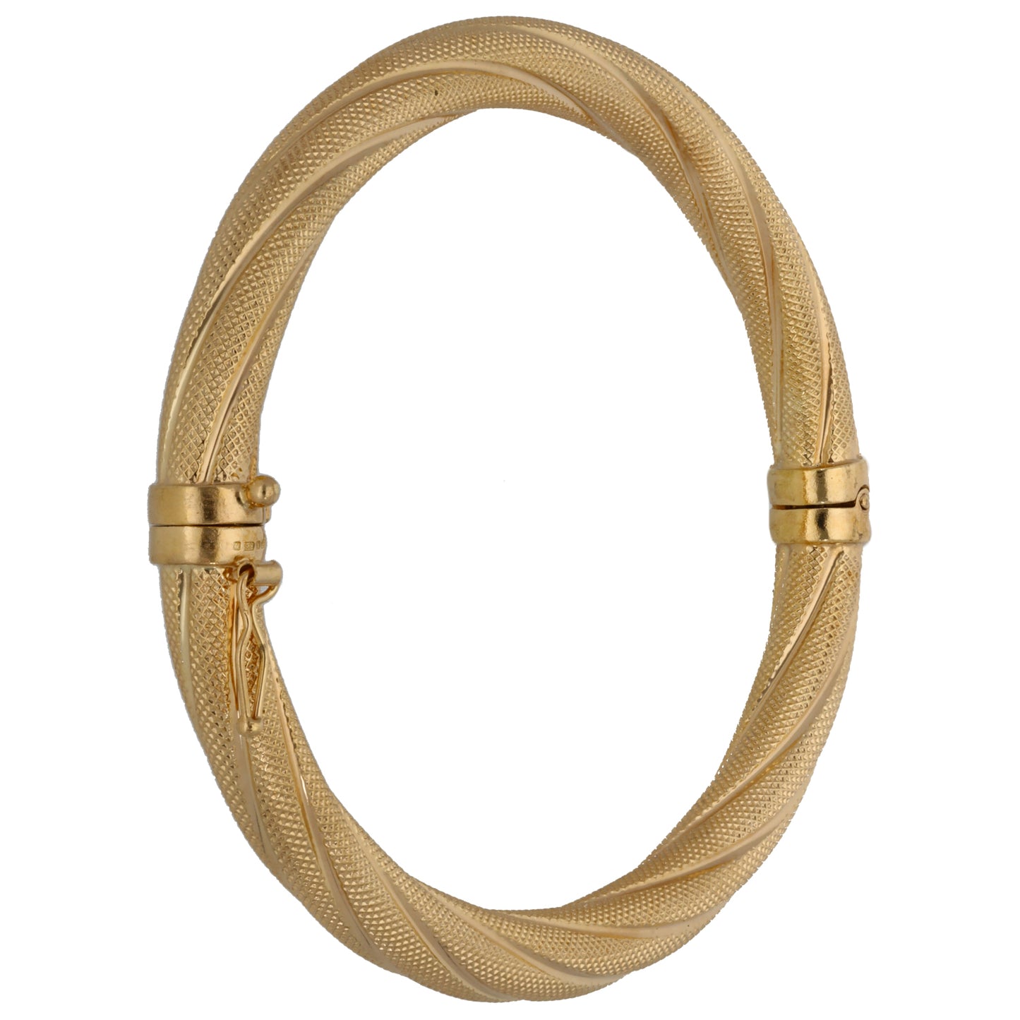 9ct Gold Hinged/Clasp Bangle