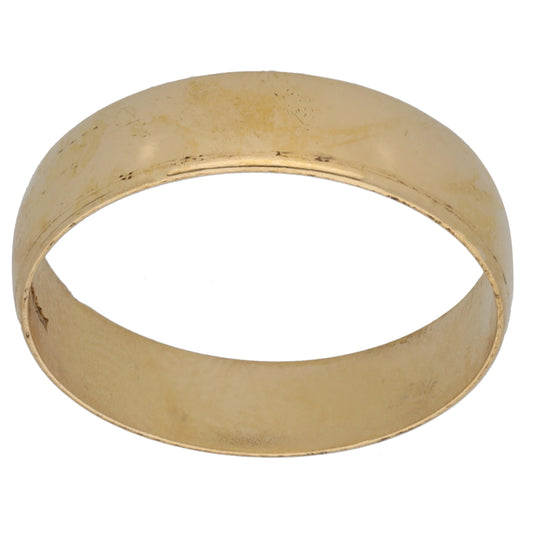 9ct Gold Plain Wedding Ring Size U