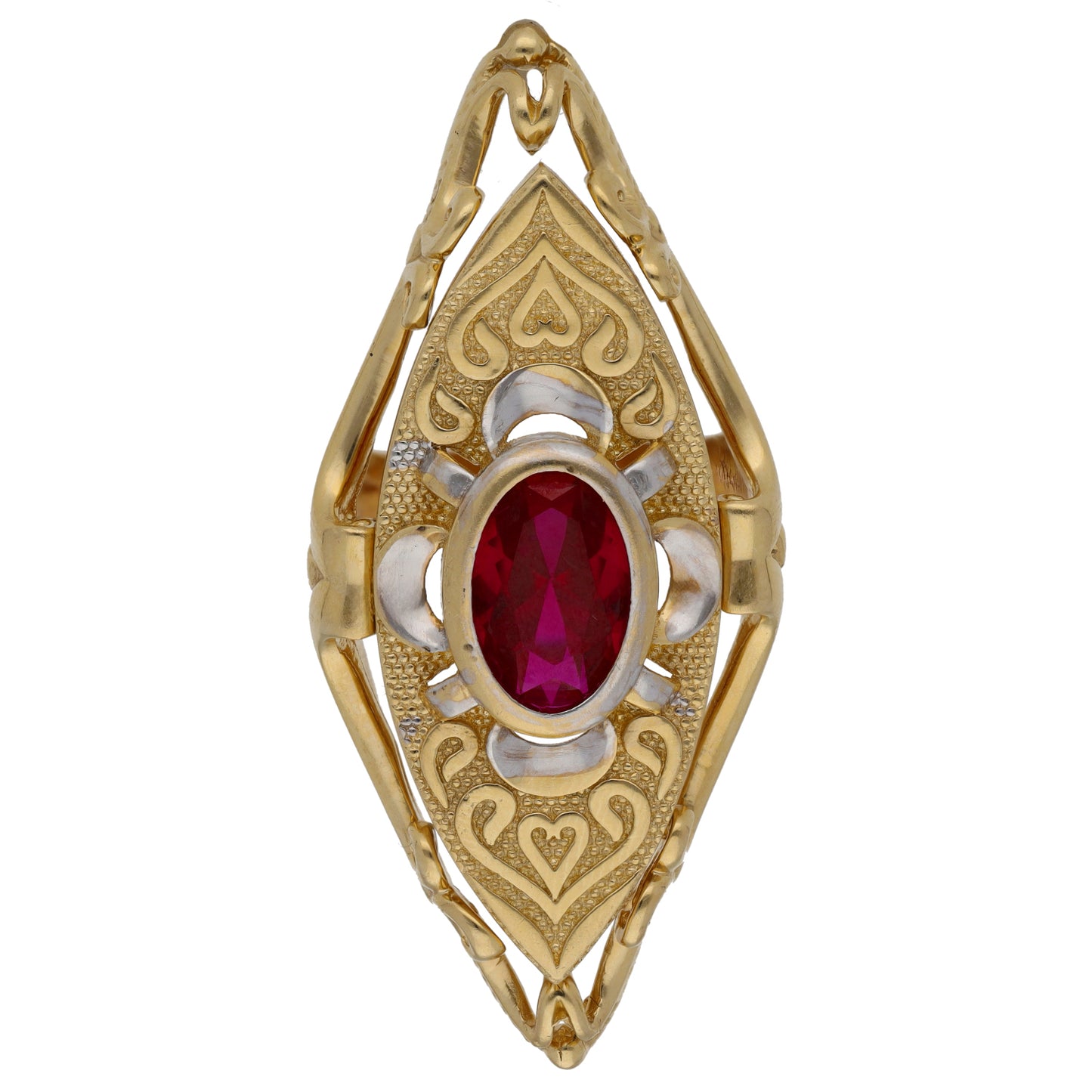 14ct Gold Imitation Dress/Cocktail Ring Size O