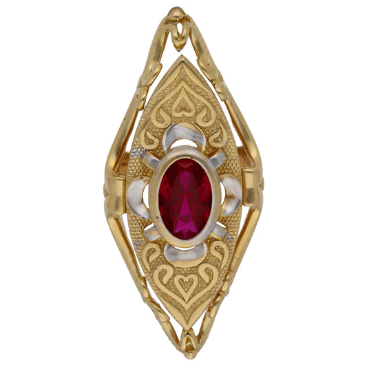 14ct Gold Imitation Dress/Cocktail Ring Size O